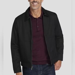 NWT Joseph Abboud Classic Fit Full Zip Twill Bomber